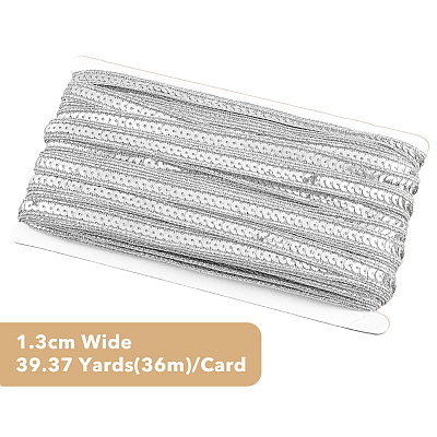Sparkle Polyester Ribbons OCOR-WH0060-59D-1