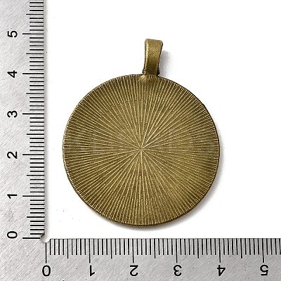 Vintage Tibetan Style Alloy Pendant Cabochon Settings X-TIBEP-M018-146AB-NF-1