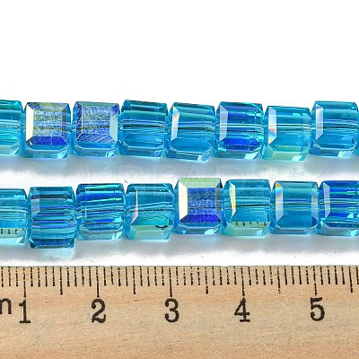 Electroplate Glass Beads Strands EGLA-M031-01A-HR05-1