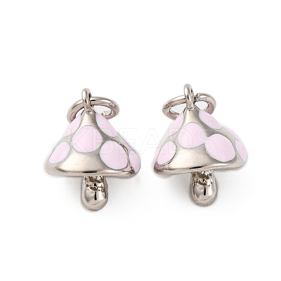 Brass Enamel Charms ZIRC-P067-04P-NR-1