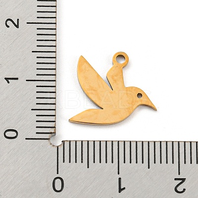 Golden Plated 304 Stainless Steel Pendants STAS-L271-01G-01-1