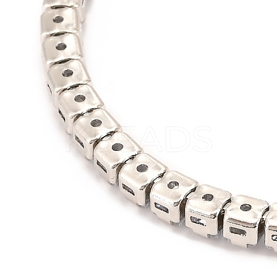 Adjustable Brass Micro Pave Cubic Zirconia Tennis Bracelets BJEW-F416-04P-1