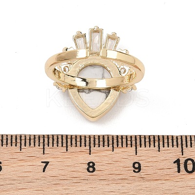 Brass with Mixed Stone Finger Rings GG-CBACC2B-07G-1