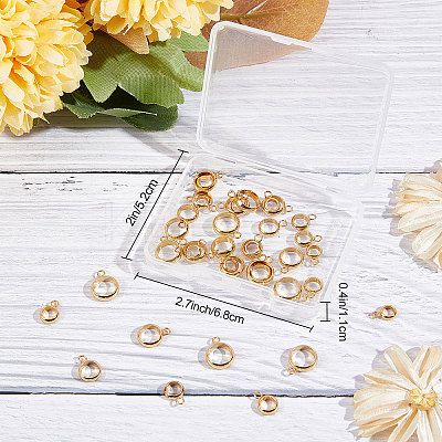 50Pcs 5 Style 201 Stainless Steel Tube Bails STAS-BBC0001-39-1