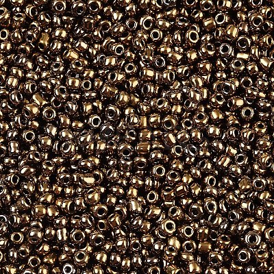 12/0 Metallic Colours Round Glass Seed Beads X-SEED-A009-2mm-601-1