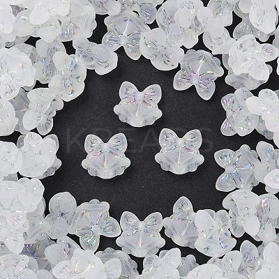 Frosted Transparent Acrylic Beads X1-OACR-P029-18B-05-1