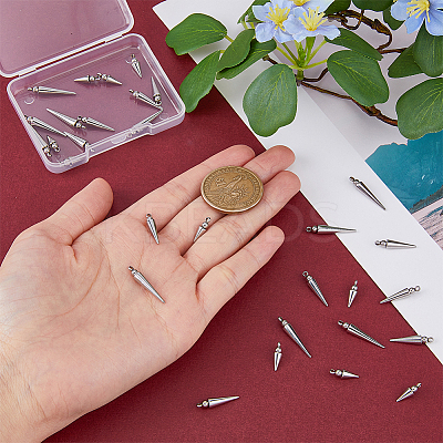 30Pcs 3 Style 304 Stainless Steel Pendants STAS-DC0015-33-1