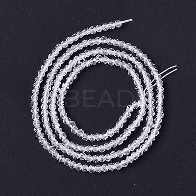 Transparent Glass Beads Strands GLAA-C019-01A-33-1