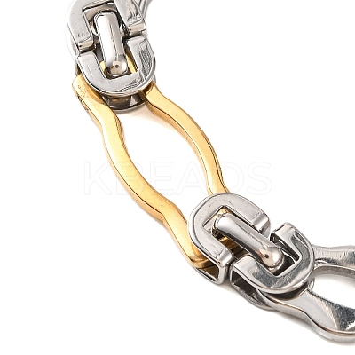 201 Stainless Steel Link Chain Bracelets BJEW-B078-113GP-1