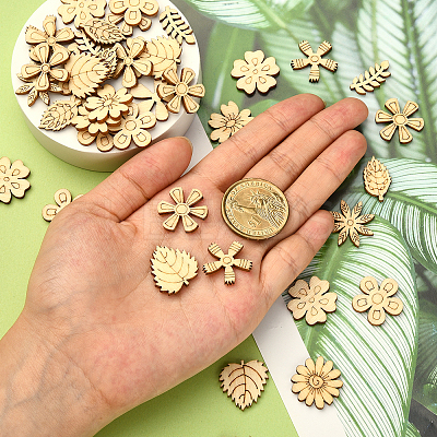 Wood Cabochons WOOD-CJ0001-31-1