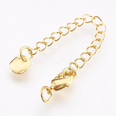 Brass Chain Extender KK-I633-04G-NR-1