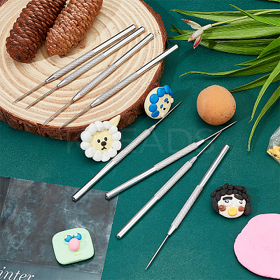 8Pcs Polymer Clay Sculpture Tool DIY-UN0004-15-1