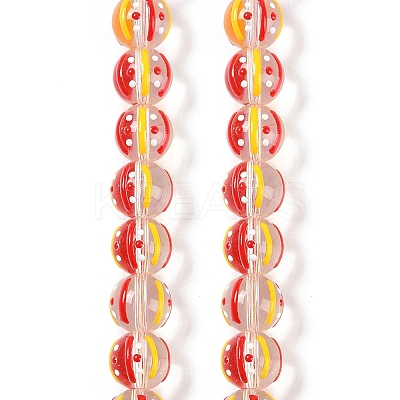 Transparent Glass Enamel Beads GLAA-B021-03-1
