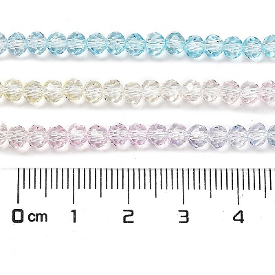 Transparent Painted Glass Beads Strands DGLA-A034-T4mm-A21-1
