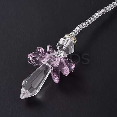 Crystal Fairy Beaded Wall Hanging Decoration Pendant Decoration LS-HJEW-G019-02C-1
