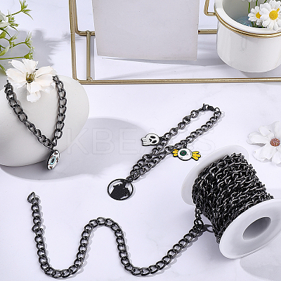 5M Aluminium Twisted Curb Chains CHA-BM0001-01B-1