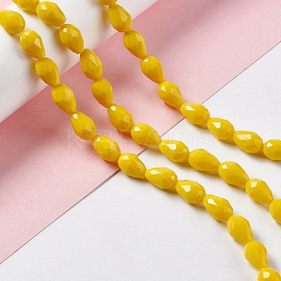 Faceted Glass Beads Strands GLAA-E037-02C-1