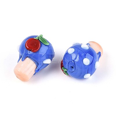 Handmade Lampwork Bumpy Beads LAMP-T022-06B-1