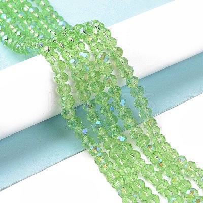 Electroplate Glass Beads Strands LS-EGLA-A034-T10mm-L17-1