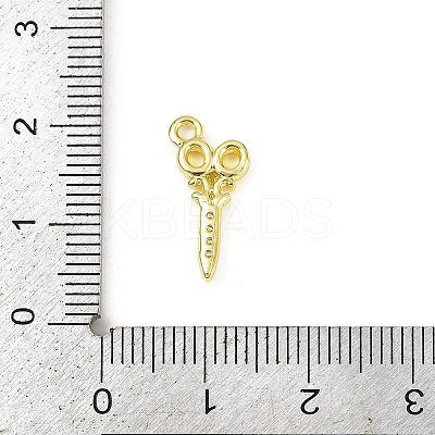 Brass Micro Pave Clear Cubic Zirconia Pendants LS-KK-L238-19G-1