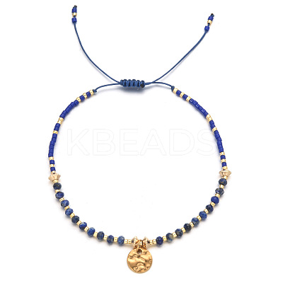 Natural Peridot Braided Bead Bracelet FR2657-12-1