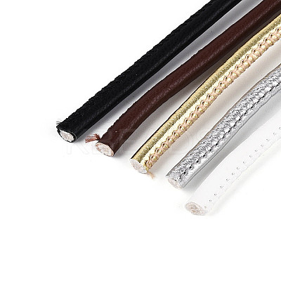 5M 5 Colors Round PU Leather Cord LC-N006-02B-1