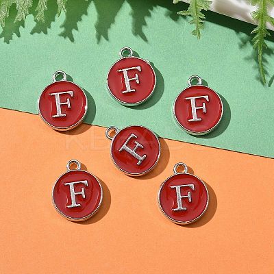 Platinum Plated Alloy Enamel Charms LS-ENAM-S118-03F-P-1