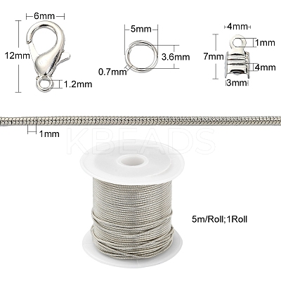 DIY Chains Bracelet Necklace Making Kit DIY-YW0005-83P-1