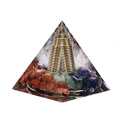 Orgonite Pyramid Resin Energy Generators DJEW-N003-07E-1