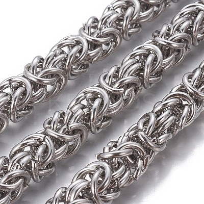 Tarnish Resistant 304 Stainless Steel Byzantine Chains CHS-P007-07P-03-1