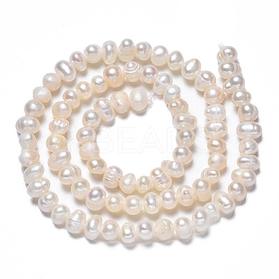 Natural Cultured Freshwater Pearl Beads Strands PEAR-N013-04B-1