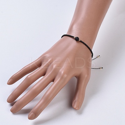 Nylon Thread Braided Beads Bracelets BJEW-JB04346-01-1