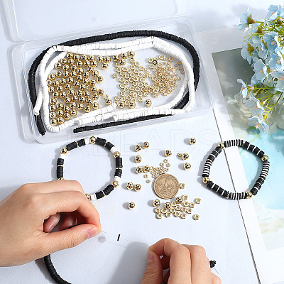 Handmade Polymer Clay Beads with CCB Plastic Beads  Jewelry Making Findings Kit DIY-SC0025-51-1