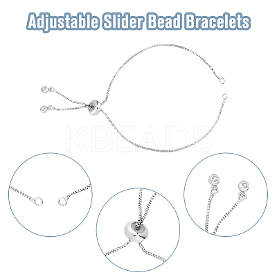DIY Blank Dome Links Bracelet Making Kits DIY-DC0002-48-1