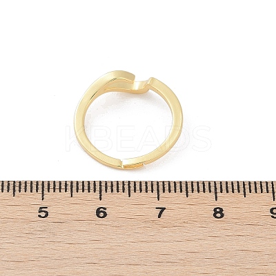 Brass Finger Rings for Women KK-P299-10G-1