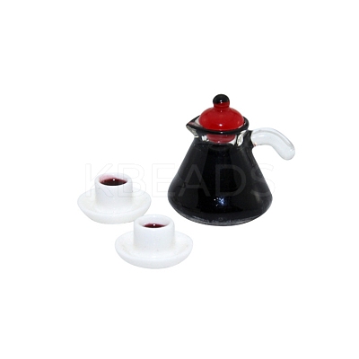 Mini Resin Coffeepot & Cup Sets BOTT-PW0002-118-1