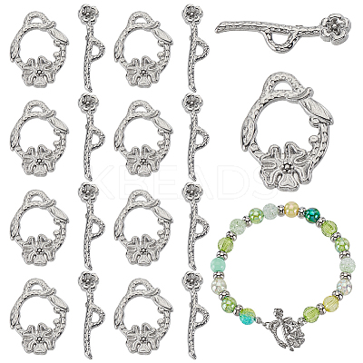 10Pcs 304 Stainless Steel Toggle Clasps STAS-PH0005-79-1