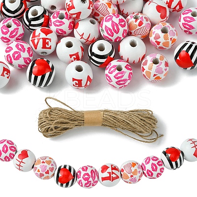 DIY Valentine's Day Pendant Decoration Making Kits DIY-FH0006-49-1