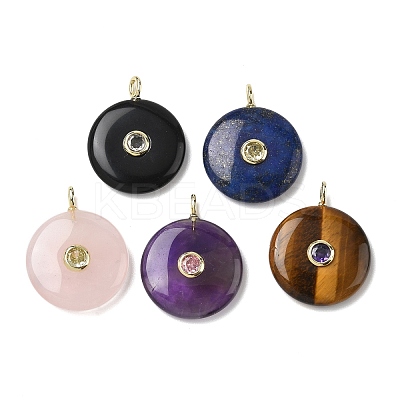 Natural Mixed Stone Pendants G-I391-02G-1