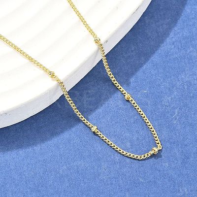 Brass Satellite Chains Necklace for Women NJEW-P265-43G-1