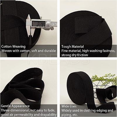 Cotton Cotton Twill Tape Ribbons OCOR-WH0057-30I-02-1