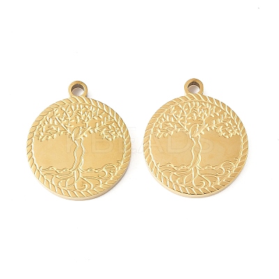 304 Stainless Steel Pendants STAS-R168-13G-1