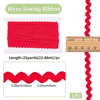 25Yards Polyamide Yarns Ribbon OCOR-GF0004-79B-1
