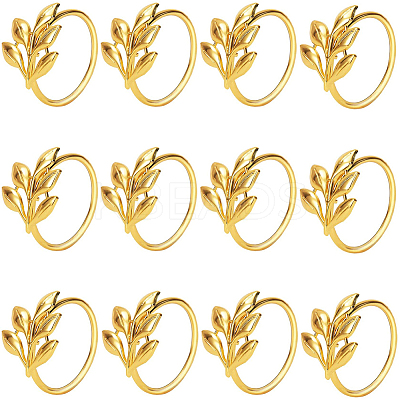 Christmas Theme Alloy Napkin Rings AJEW-WH20020-134B-G-1