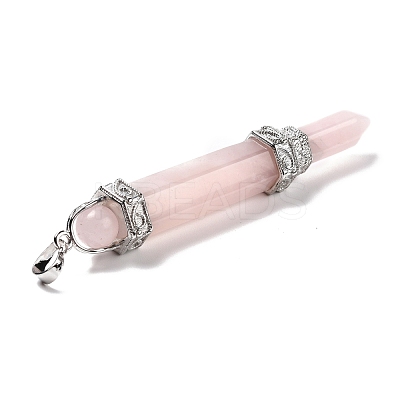 Chakra Theme Natural Rose Quartz Big Pendants G-I322-06P-02-1