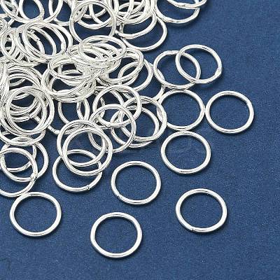Eco-Friendly Brass Round Rings KK-M165-10mm-02S-RS-1