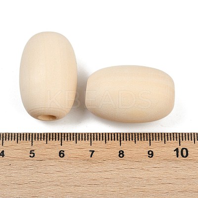 Wood European Beads WOOD-F017-04-1
