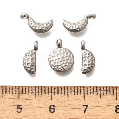 5Pcs 304 Stainless Steel Charms X-STAS-R140-01P-1