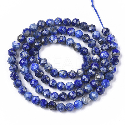 Natural Lapis Lazuli Beads Strands X-G-S361-4mm-006-1