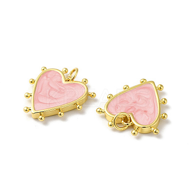 Rack Plating Brass Enamel Pendants KK-D074-03G-1